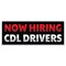 Signmission Now Hiring CDL Drivers Banner Concession Stand Food Truck Single Sided B-96-30112 - alternate 1
